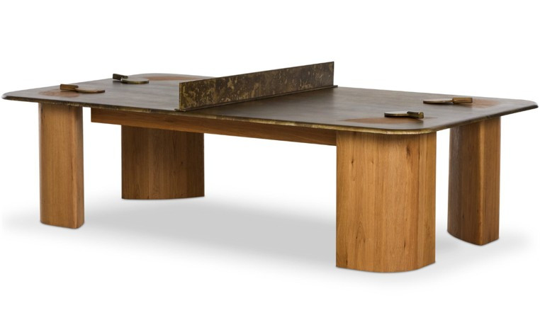 Vella Ping Pong Table - Smoked Oak Veneer by Four Hands
