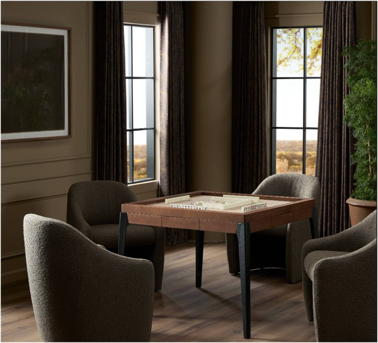 District Eight Mahjong Table - Smoked Oak by Four Hands