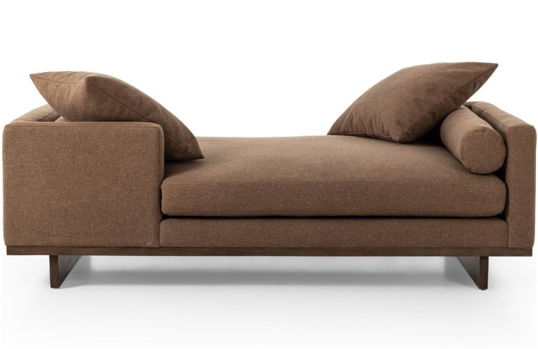 Everly Tete A Tete Chaise - Antwerp Cafe Performance Fabric by Four Hands