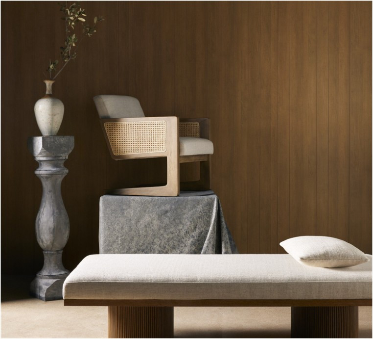 Jakobi Chaise - Thames Cream Performance Fabric by Four Hands Lifestyle