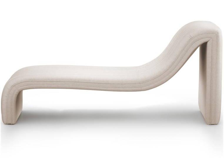 Augustine Chaise Lounge - Dover Crescent Performance Fabric by Four Hands