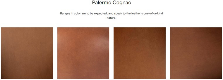 Palermo Cognac Leather Variance