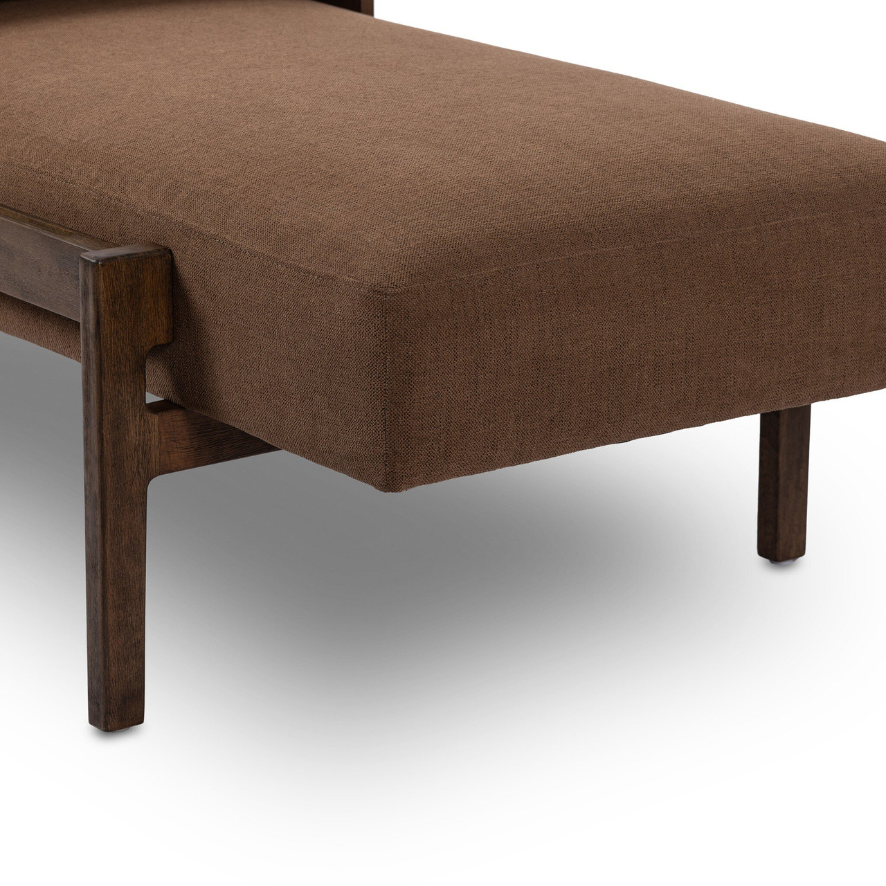 Fawkes Bench Vintage Sienna - Crypton Nomad Mushroom Performance Fabric by Four Hands