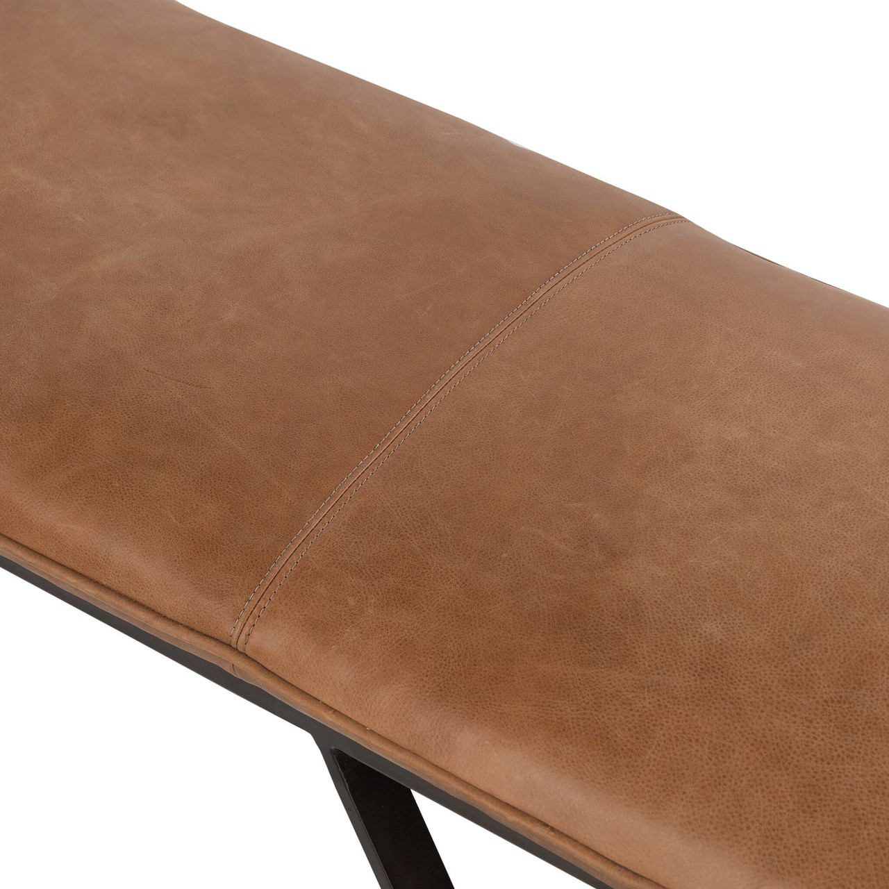 Darrow Bench - Palermo Cognac Leather by Four Hands
