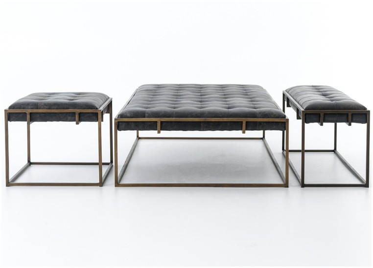Oxford Collection -Rialto Ebony Leather by Four Hands