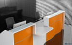 Wave Reception Desk LUV31, LUV311,LUV32, LUV321, LUV33, LUV331, LUV34, LUV341 by MDD Office Furniture.