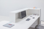 Linea Reception Desk model LIN35L, LIN35P, LIN351L, LIN351P by MDD Office Furniture