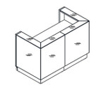 Linea Reception Desk model LIN36 by MDD Office Furniture