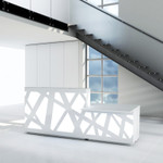 Zig-Zag Reception Desk model LZG50, LZG51 by MDD Office Furniture