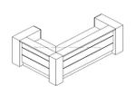 Valde Reception Desk models LAV16L by MDD Office Furniture