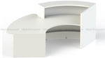Valde Reception Desk LAV30L  rear view by MDD Office Furniture
