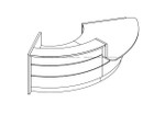 VALDE RECEPTION DESK LAV30L by MDD Office Furniture