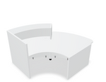 Valde 93" Curved Reception Desk w/ Countertop (ADA Compliant) LAV161L by MDD Office Furniture