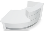 Valde 93" Curved Reception Desk w/ Countertop (ADA Compliant) LAV161L by MDD Office Furniture