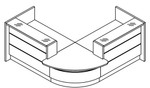 Valde Reception Desk model LAV101L, LAV102L, LAV103L, LAV104L,LAV105L, LAV106L by MDD Office Furniture