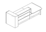 Valde Reception Desk models LAV41L by MDD Office Furniture