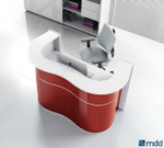 Wave Reception Desk model LUV22 by MDD Office Furniture