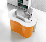 Wave Reception Desk model LUV22  by MDD Office Furniture