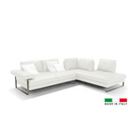 Viviana Sectional Sofa RHF in white upholstery by Bellini Modern Living