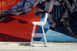 Lucy Stacking Stools in white finish by Bend Goods lifestyle 1