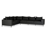 Jericho Sectional Sofa in charcoal Sunbrella upholstery by Mobital 1