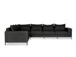 Jericho Sectional Sofa in charcoal Sunbrella upholstery by Mobital 2