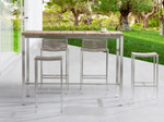 Stone Outdoor Bar Table by Whiteline Modern Living lifestyle