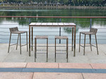 Stone Outdoor Bar Table by Whiteline Modern Living lifestyle