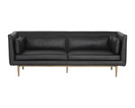 Bativa Sofa in faux leather vintage black by Moe's Home Collection