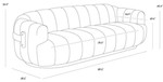 Tadeo Sofa - dimensions by Sunpan Modern Home