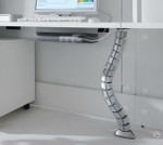Linea Reception Desk optional vertical cable management by MDD Office Furniture
