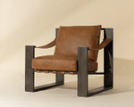 Berke Lounge Chair - Gunmetal (Tan #3) by Sunpan Modern Home