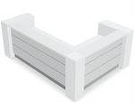 Valde LAV15L L-Shape Reception Desk 86" x 114" by MDD