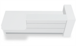 Valde LAV42L Straight Reception Desk w/ Right Countertop (ADA Compliant) - 104" by MDD Office Furniture