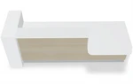 Valde LAV43L Straight Reception Desk w/ Left Countertop (ADA Compliant) - 115" by MDD Office Furniture