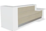 Valde LAV43L Straight Reception Desk w/ Left Countertop (ADA Compliant) - 115" by MDD Office Furniture