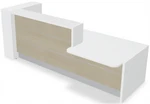Valde LAV43L Straight Reception Desk w/ Left Countertop (ADA Compliant) - 115" by MDD Office Furniture