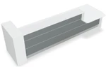 Valde LAV45L Straight Reception Desk w/ Left Countertop (ADA Complaint) 143" by MDD Office Furniture