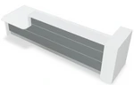 Valde LAV46L Straight Reception Desk w/ Right Countertop (ADA Compliant) 143" by MDD Office Furniture