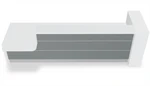 Valde LAV46L Straight Reception Desk w/ Right Countertop (ADA Compliant) 143" by MDD Office Furniture