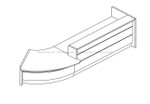 Valde Reception Desk models LAV94L by MDD Office Furniture