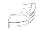 Valde Reception Deskl LAV31L by MDD Office Furniture