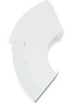 Valde LAV31L Curved Reception Desk w/ Right Countertop (ADA Compliant) - 115" by MDD Office Furniture