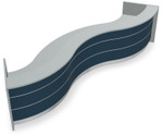 Valde Reception Desk LAV50L by MDD Office Furniture