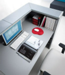Linea Reception Desk desktop System by MDD Office Furniture