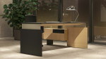 Move Executive Sit-Stand Desk w/ Fixed Storage by Narbutas