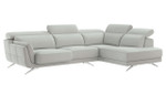 Ronda Sectional Sofa w/ RHF Bumper Chaise in (Cement 13 upholstery) by Modekraft