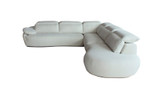 Barcelona Sectional Sofa w/ RHF Bumper Chaise (Emily 1) by Modekraft - Special Order