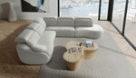 Barcelona Sectional Sofa w/ RHF Bumper Chaise (Emily 1) by Modekraft - Special Order