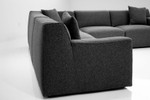 Scoop Sectional (Peppercorn Chenille) by Mobital Lifestyle